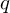 (TeX formula: q)