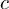 (TeX formula: c)